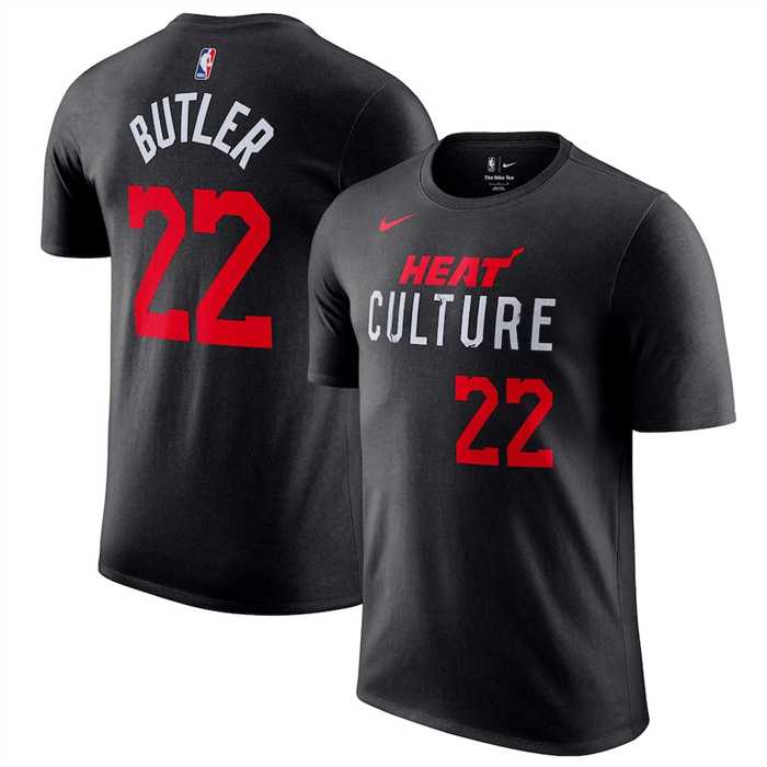 Men's Miami Heat #22 Jimmy Butler Black 2023-24 City Edition Name & Number T-Shirt,We sell and wholesale Men's Miami Heat #22 Jimmy Butler Black 2023-24 City Edition Name & Number T-Shirt on line form chian!